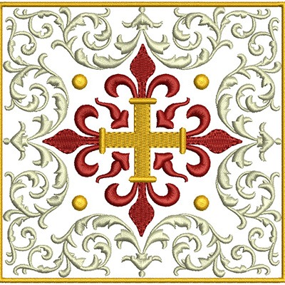 Matriz de matriz Matriz De Bordado Conjunto De Alfaias Cruz 72